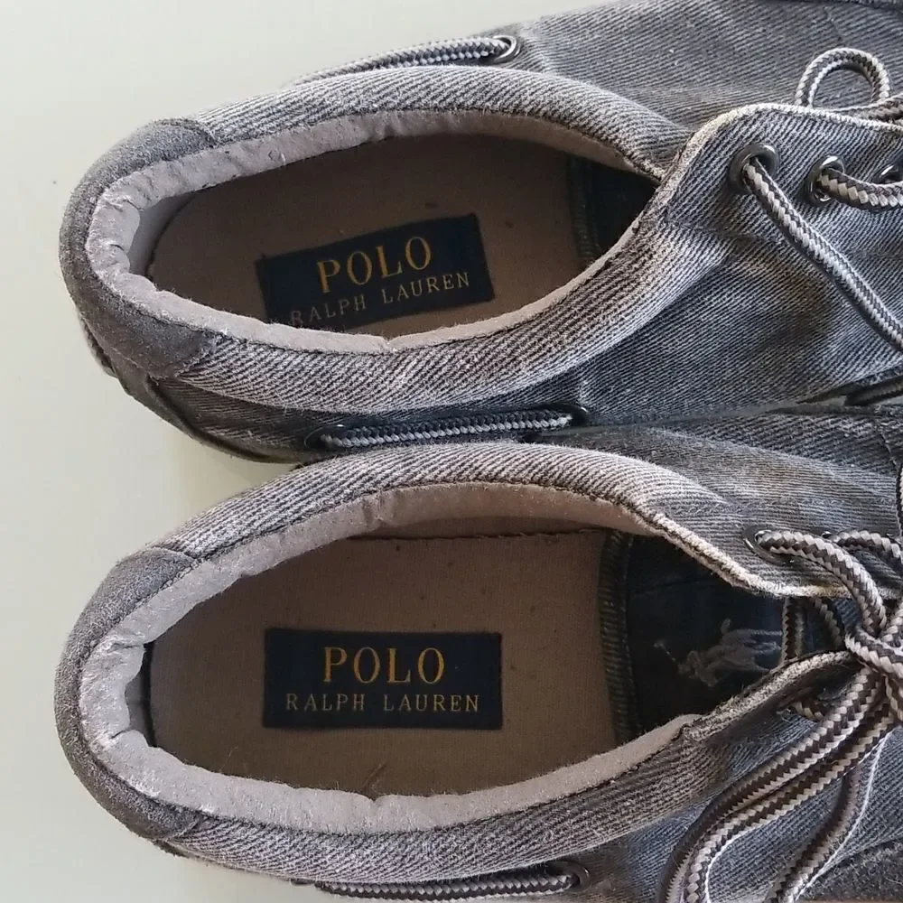 POLO Ralph‎ Lauren Distressed Denim Deck Shoes